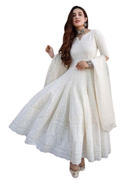 Straight Fit Cotton Kurta & Palazzo Combo with Dupatta ? Women?s Ethnic Wear(M)